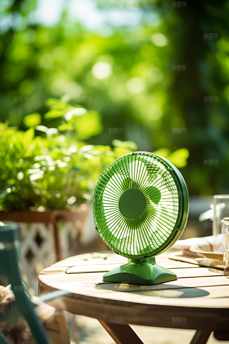 夏至氛围清凉解暑素材