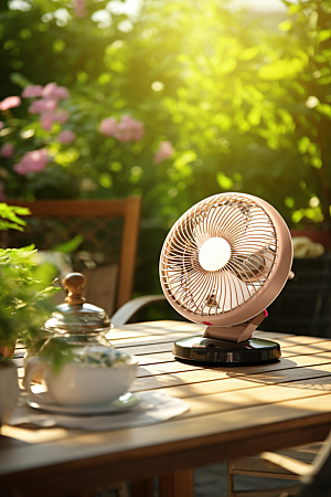 夏至清凉解暑清新素材