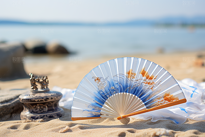 夏至清新元素素材