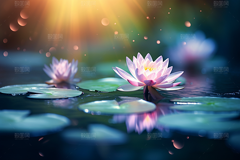 夏至清凉解暑氛围素材