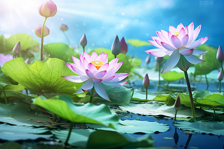夏至元素氛围素材