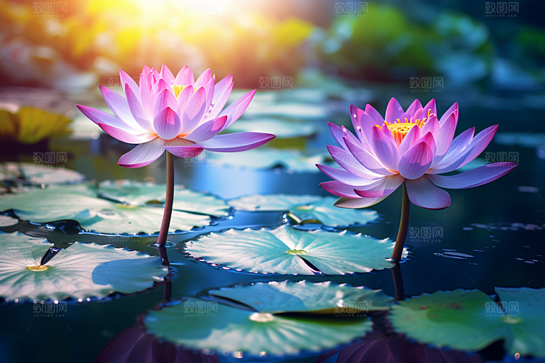 夏至自然清新素材