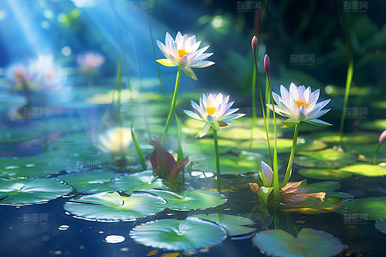 夏至初夏清凉解暑素材