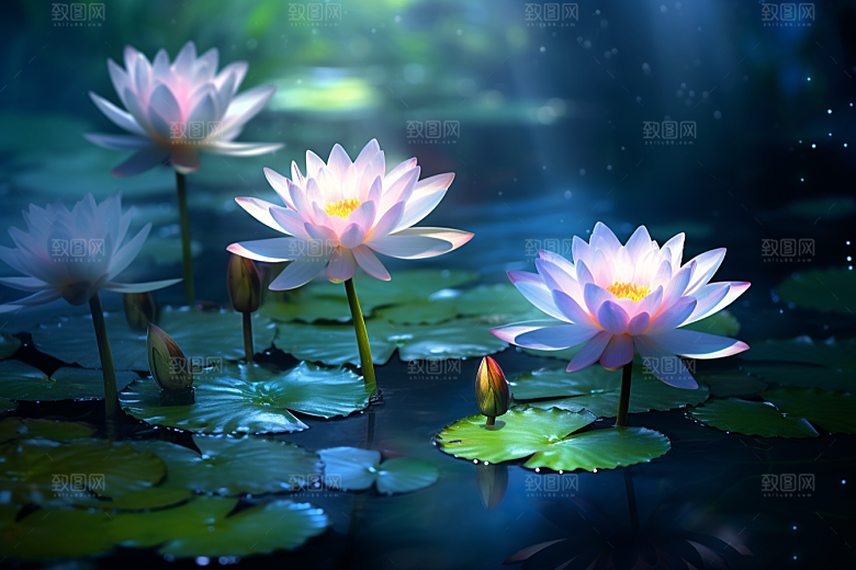 夏至清新元素素材
