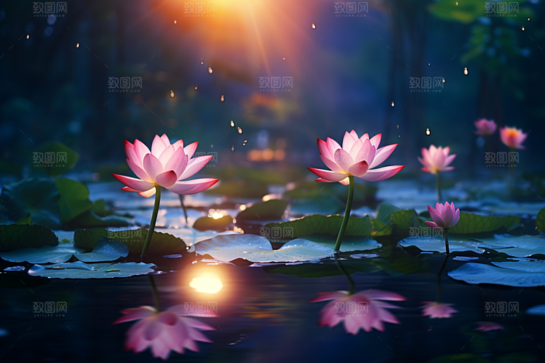 夏至高清清凉解暑素材