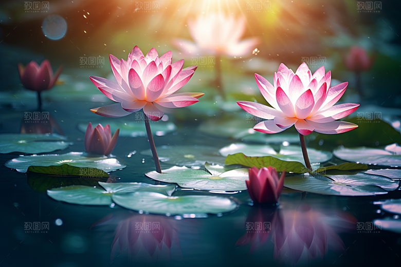 夏至高清清凉解暑素材