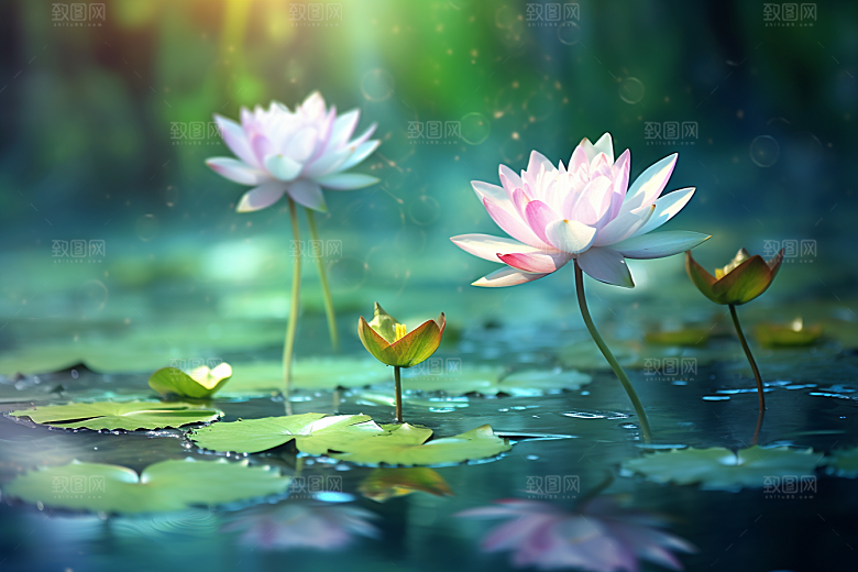夏至清凉解暑氛围素材
