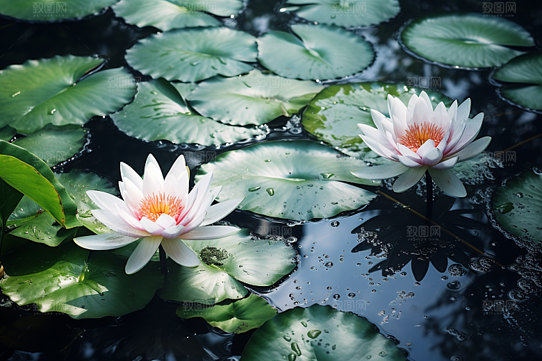 夏至清凉解暑元素素材