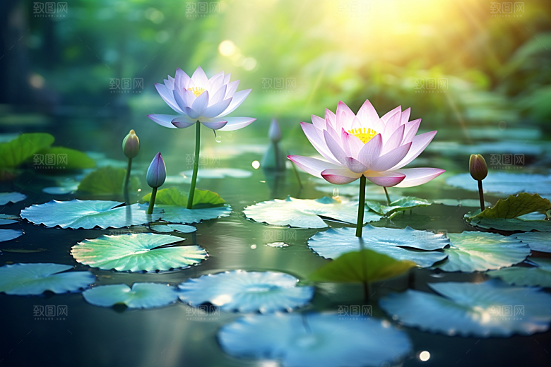 夏至清新自然素材