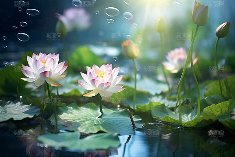 夏至清凉解暑自然素材