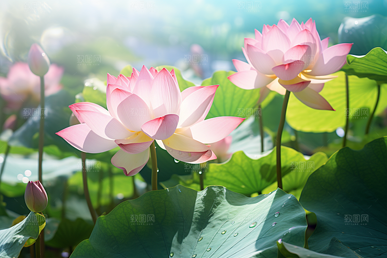 夏至自然清凉解暑素材