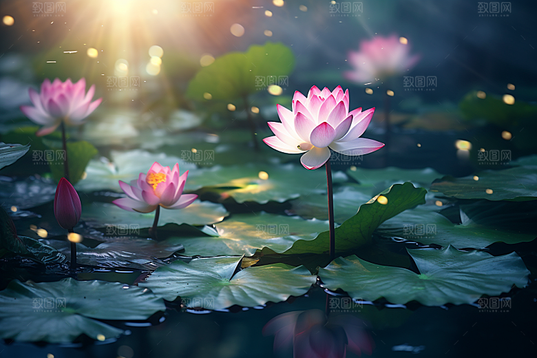 夏至清新元素素材