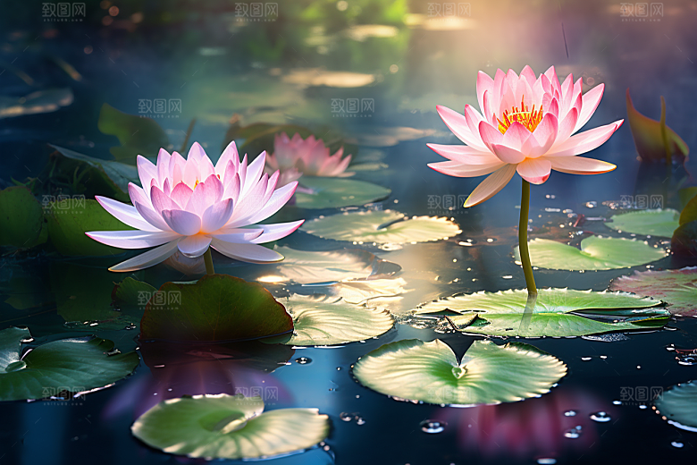 夏至氛围清新素材
