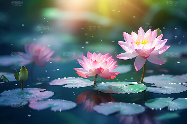 夏至清凉解暑氛围素材