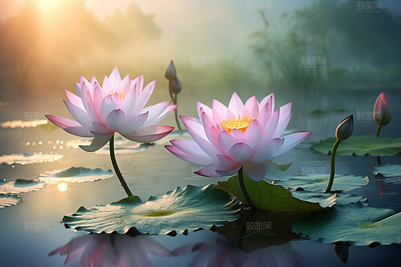 夏至清新自然素材