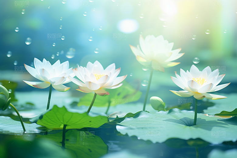 夏至清凉解暑氛围素材