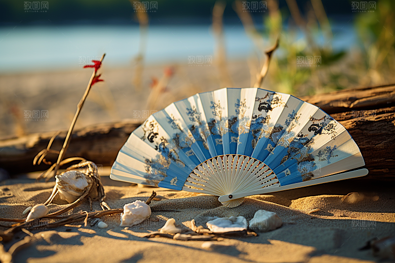夏至清新元素素材