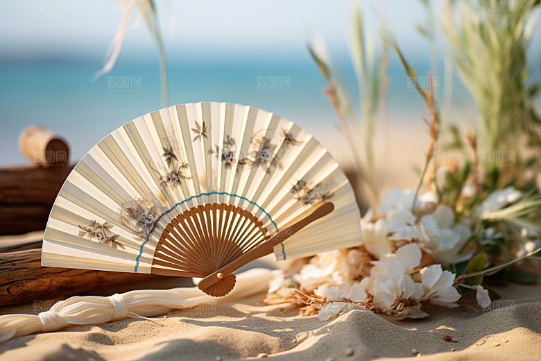夏至清新清凉解暑素材