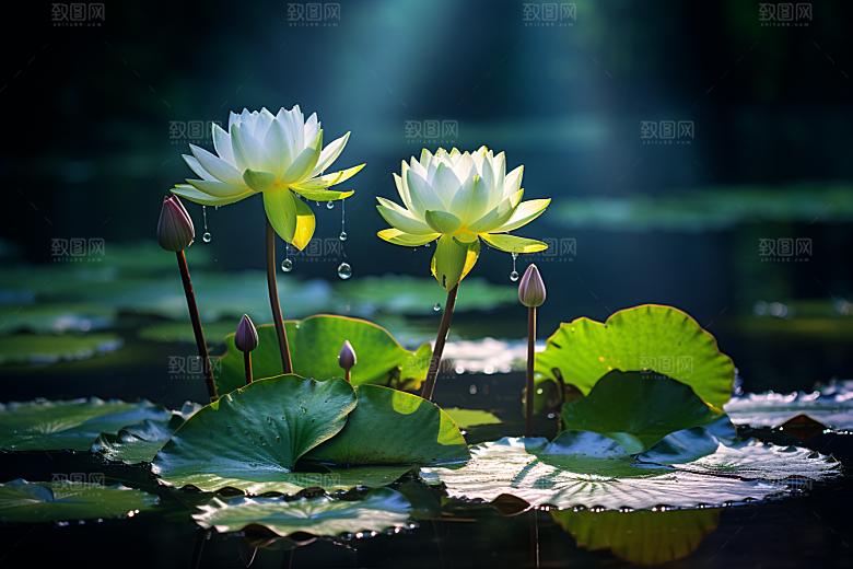 夏至自然清新素材