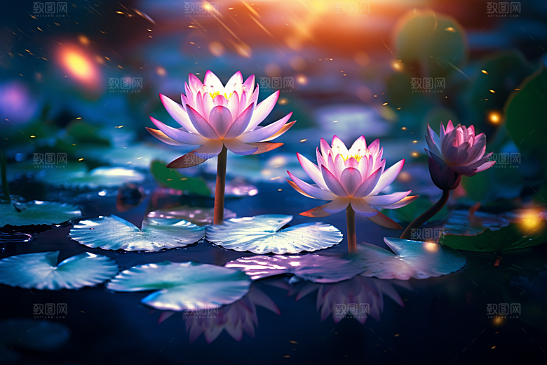 夏至氛围清新素材