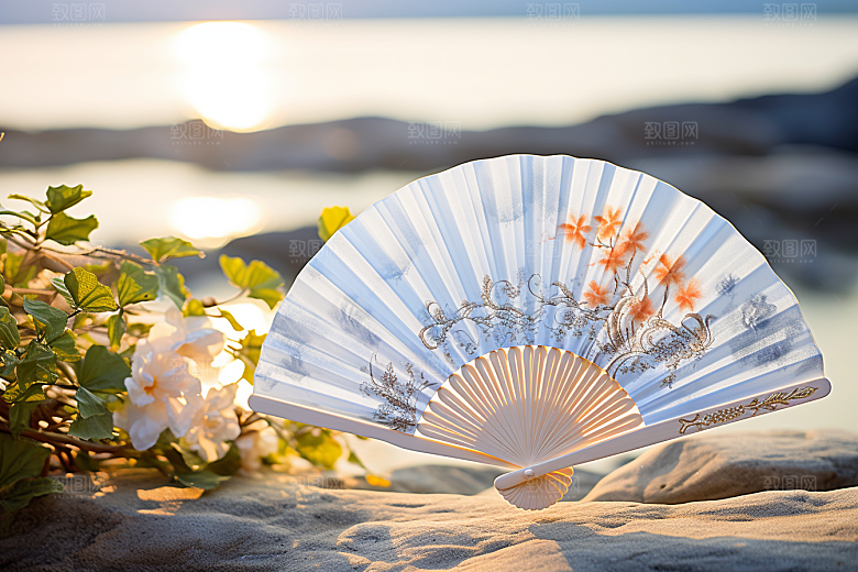 夏至清凉解暑氛围素材