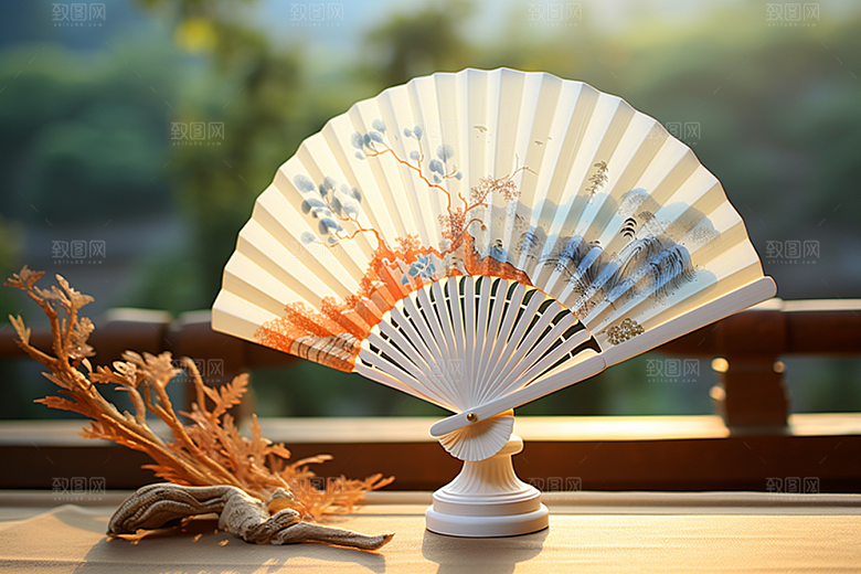 夏至元素清新素材