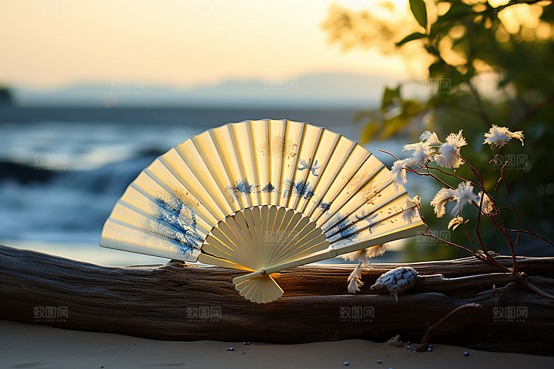 夏至自然清凉解暑素材