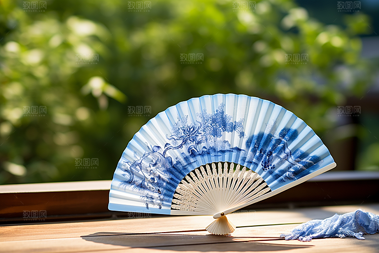 夏至氛围清凉解暑素材