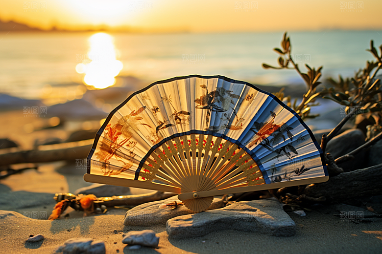 夏至元素初夏素材