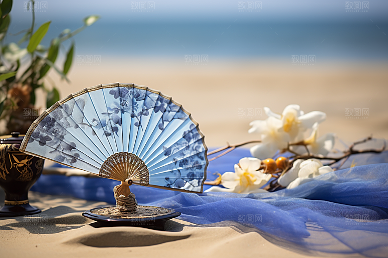 夏至氛围清新素材