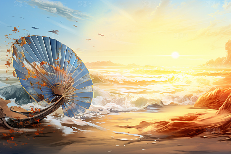 夏至元素氛围素材