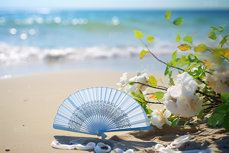 夏至清新元素素材