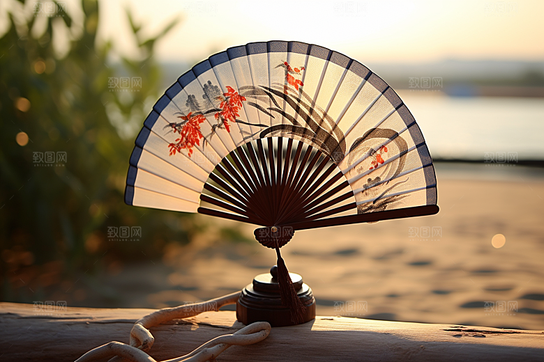 夏至清凉解暑氛围素材