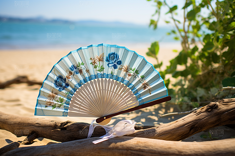 夏至清新清凉解暑素材