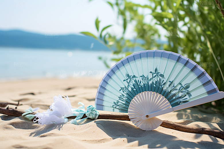 夏至清凉解暑氛围素材