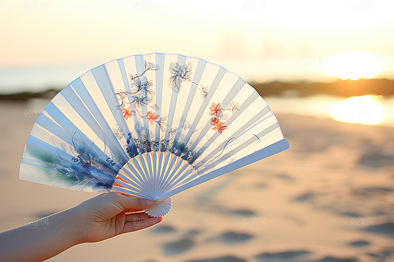 夏至清新氛围素材