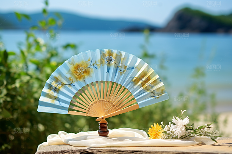 夏至氛围清新素材