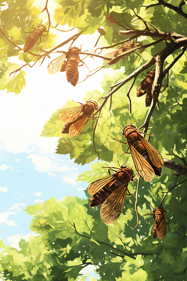 夏至元素自然素材