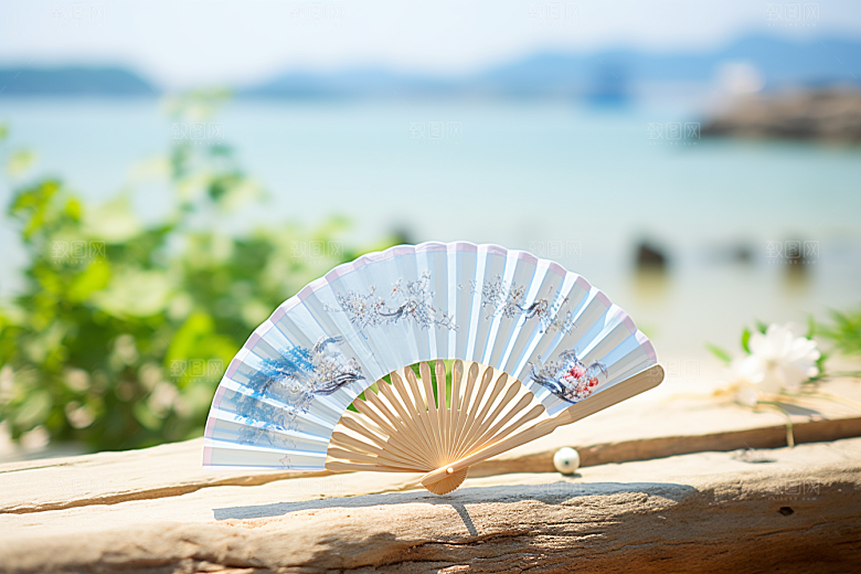 夏至清新清凉解暑素材