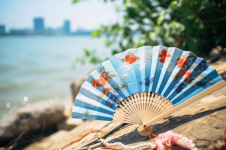 夏至清凉解暑元素素材