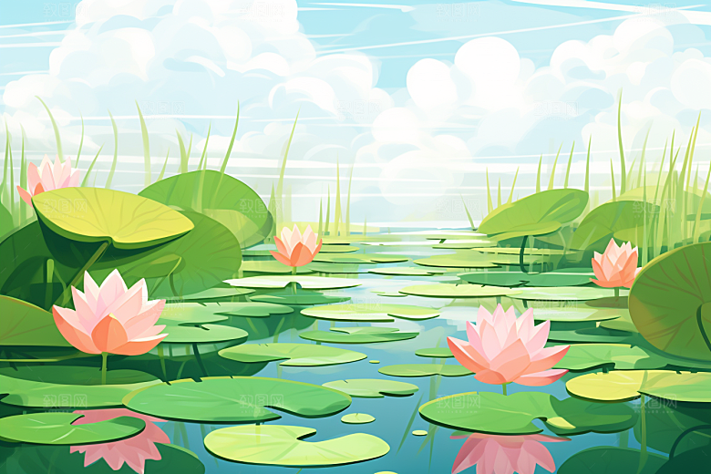 夏至氛围自然素材