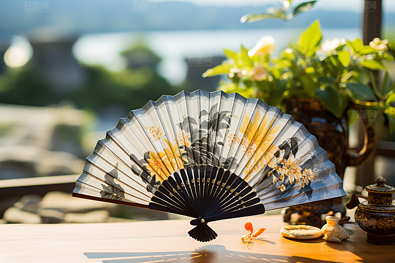 夏至元素清新素材