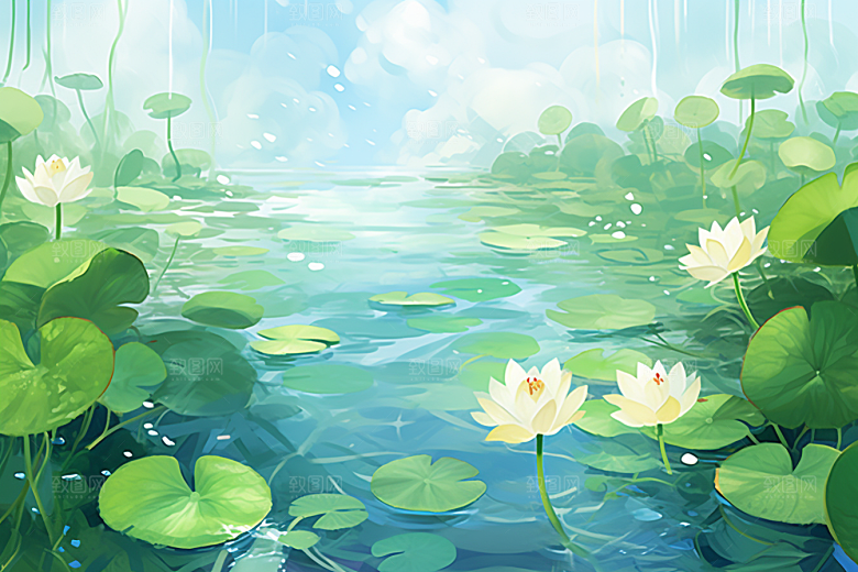 夏至初夏清新素材