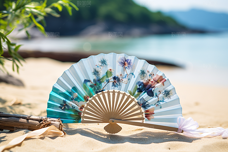 夏至清新清凉解暑素材