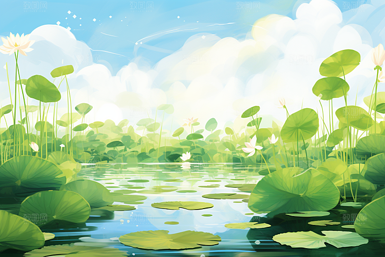 夏至夏天初夏素材