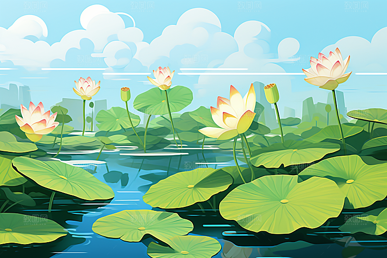夏至夏天初夏素材