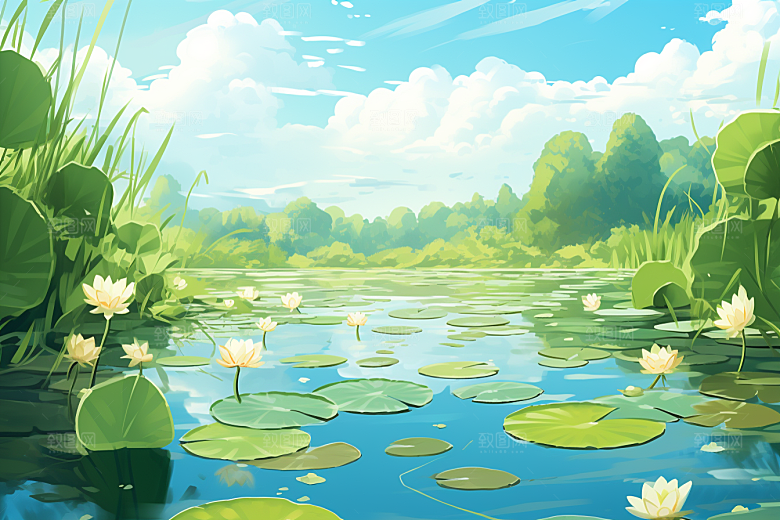 夏至氛围自然素材