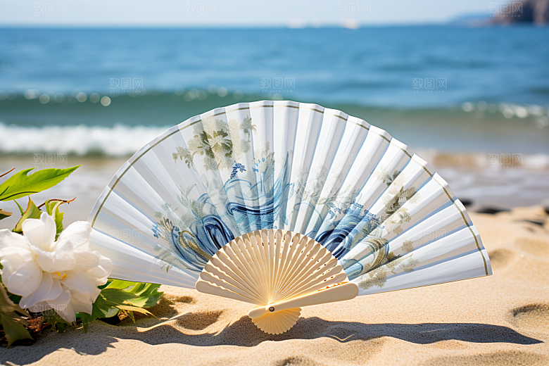 夏至清新清凉解暑素材