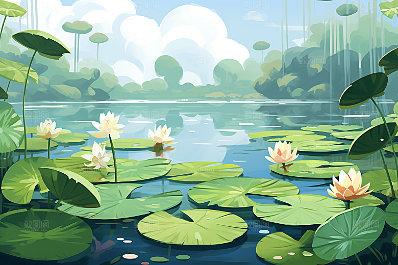 夏至元素夏天素材