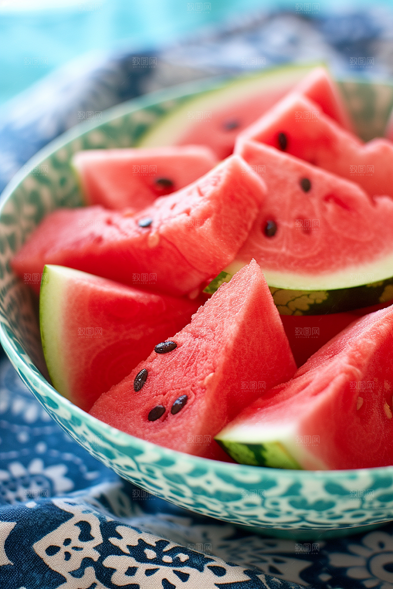 西瓜水果夏天自然